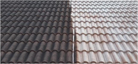 Brighton Roof Cleaning Example - Tiled Roof